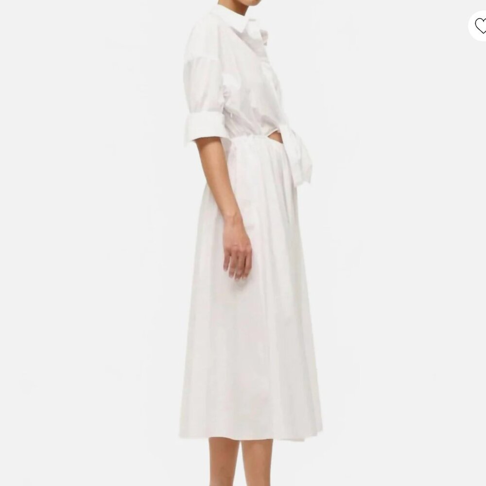 STAUD White Midi Shirt Dress - Picture 6 of 6